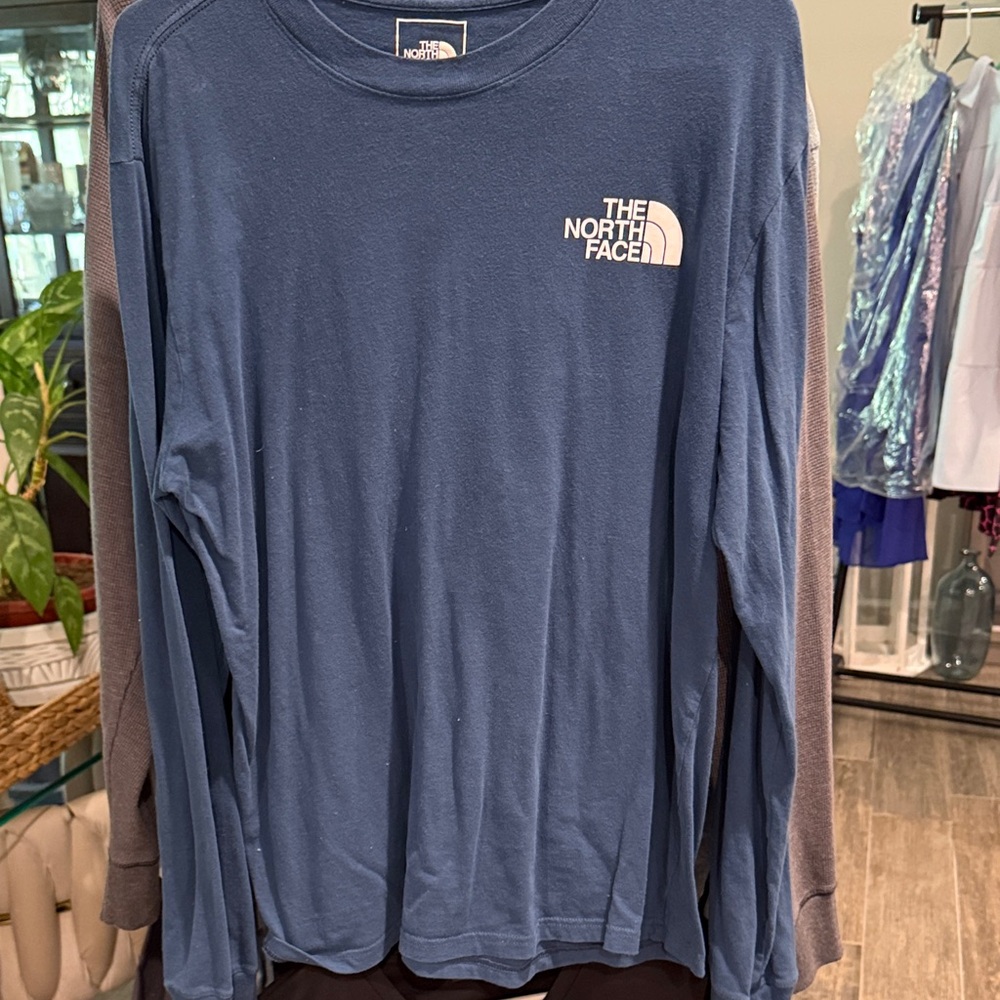 The North Face Blue Long Sleeve Tee